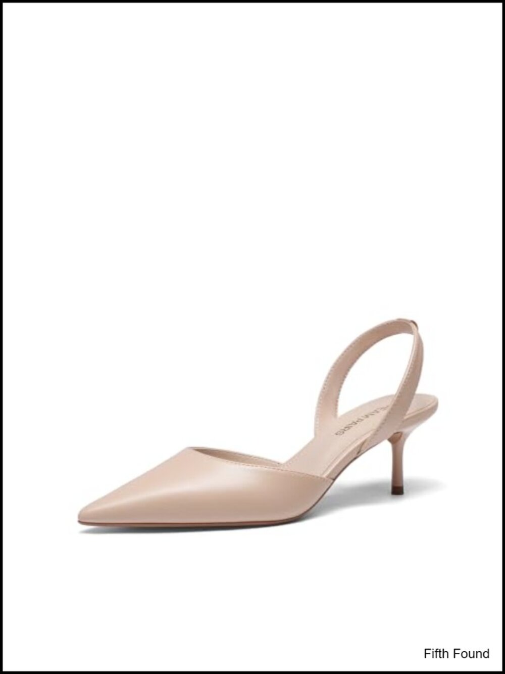 Women's Slingback Lace Up Kitten Heels Pointed Toe Pumps